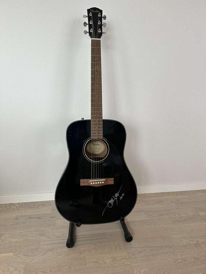 Gitarr signerad av Tomas Ledin