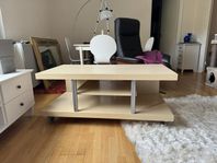 TV bänk träfoloerad 