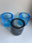 3 st Iittala Kivi ljuslyktor, mycket fint skick