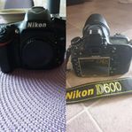 Nikon D600 digital systemkamera med tillbehör