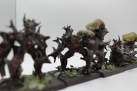5 Omålade Forest Golems – Perfekta för DnD, mtg & Warham
