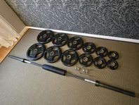 Skivstångset, internationell stång, viktpkt 107,5 kg, (50m