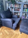 Dunfåtölj i Howard-stil