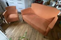 soffa liten med fåtölj