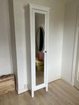 HEMNES Högskåp med spegeldörr, vit