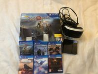 PS4 + VR-headset + 6 spel 