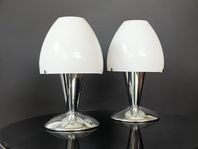 2st Vintage IKEA Sextett Bordslampor 90-tal - Glas/Krom
