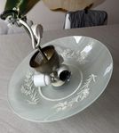 Tak-/plafondlampa i frostat glas bortskänkes mot avhämtnin
