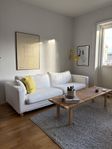 Seat Impulse 3-sitssoffa vit bomull/linne 