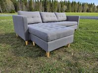 Soffa med divan