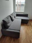 FRIHETEN Hörnbäddsoffa med förvaring