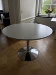 Vitt bord 110 cm Ø
