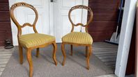 2 stolar/ ett par i Rokoko-stil, 1800-/1900-tal
