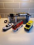 Räddningstjänststation, polis, brandkår, ambulans Nyskick