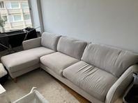 grå 3-sits soffa från Mio