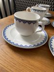 Villroy & Bosch Luxembourg 6 kaffekoppar med fat 