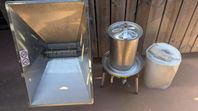 fruktpress/ hydropress och fruktkross  Speidel 20 liter