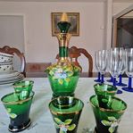 Karaff och 5 glas