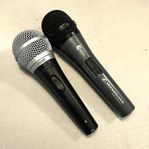 2 st mikrofoner. shure, sennheiser