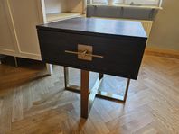 Sängbord - Osaka med Låda Mörkt Trä - Kare Design