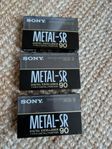 Sony Metal-SR Kassett, nya inplastade 90min.