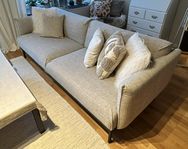 Soffa beige greige, gråmelerad 