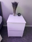 Chest of 2 drawers, white, 40x55 cm