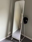 Standing mirror, white, 48x160 cm