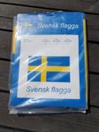 Helt ny svensk flagga 125×200cm till 8m flaggstång 