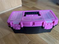 Rosa verktygslåda barn, utan innehåll