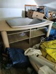 TV bänk med roterande glasskiva Omi Lönn