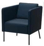 Ekerö IKEA fåtölj blå 