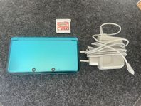 Nintendo 3DS Aqua Blue + Pokémon Omega Ruby + laddare