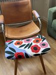 Retro Fotpall med Marimekko-tyg