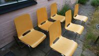6st stapelbara stolar SMITHCO LINE, DANSK DESIGN  Fint skick