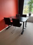 2 st konferens bord svarta