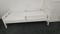 IKEA KRITTER barnsäng  – komplett med madrass och stödbr