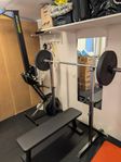Eleiko XF Skivstång, SquatRack, Bänk