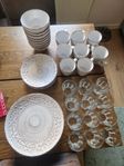 Komplett servis. med glas