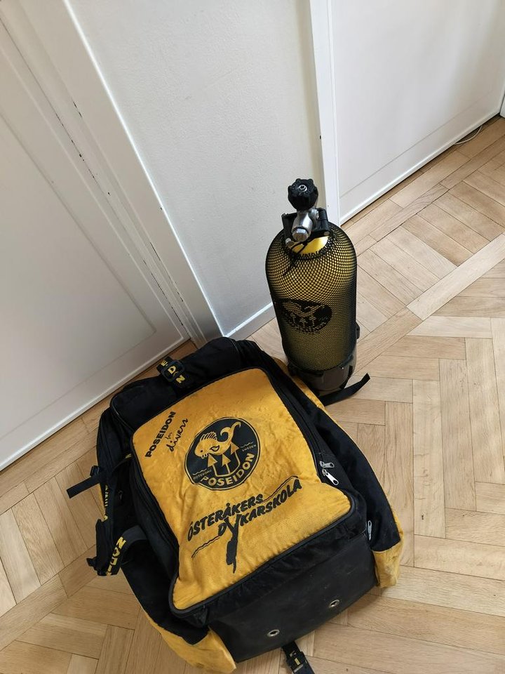 Poseidon Dykutrustning, flask...