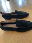 Flattered loafers svart mocka dam stl 38