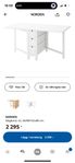 IKEA Norden slagbord – i nyskick – 1900 kr