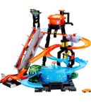 Hot Wheels City-biltvätt och gigantisk alligator