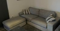 Soffa (Kivik, 3-sits + pall)