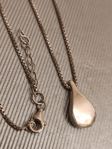 Vit kristall pärlor halsband 835 S