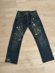 Evisu Blåa Jeans