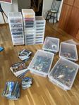 Stor LEGO-samling! 81 set med figurer, manualer & förvaring