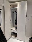 IKEA Pax garderob 100cm x 236cm, Högglans vit