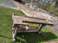 Snickarbänk Antik Gedigen 