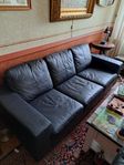 Skinnsoffa 3-sits